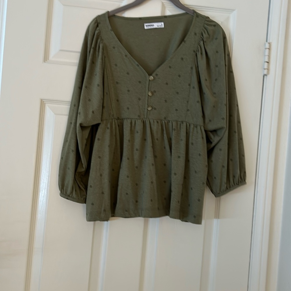 Olive green top